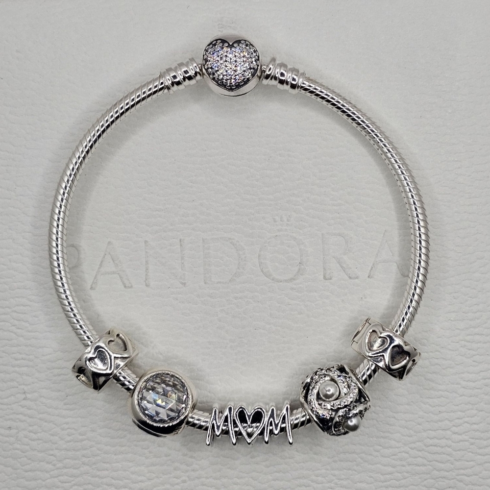 ♥️ 6pc Authentic Pandora MOTHER'S BRACELET GIFT 🎁 Set